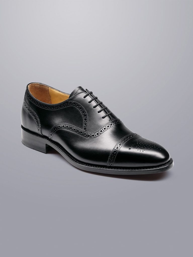 Fortune904| Black Leather Oxford Brogues Shoes - Image 2