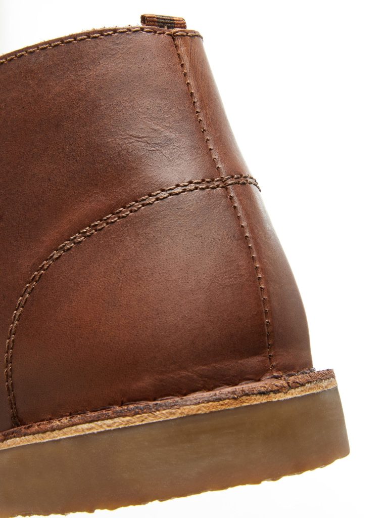 Fortune924| Tan Brown Leather Desert Boots - Image 4
