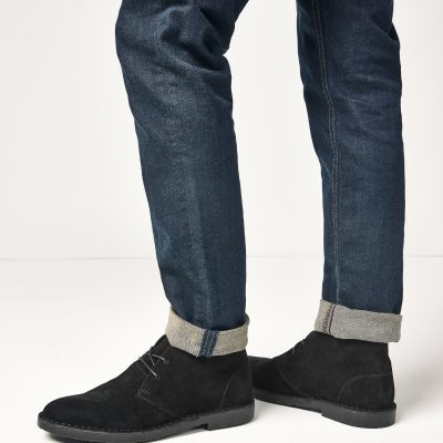 Fortune923| Black Suede Desert Boots