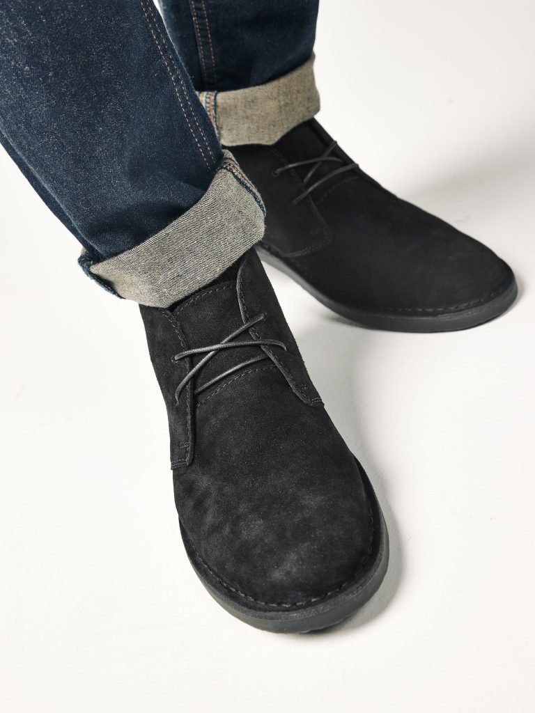 Fortune923| Black Suede Desert Boots - Image 2