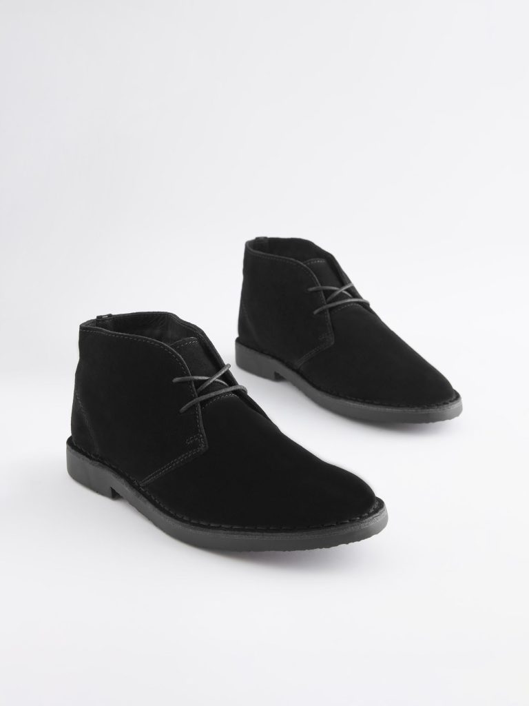 Fortune923| Black Suede Desert Boots - Image 3