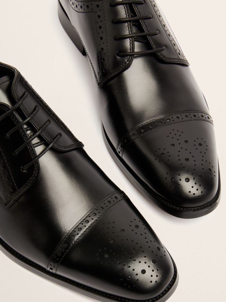 Fortune896| Black Brogue John Lucan Shoes - Image 3