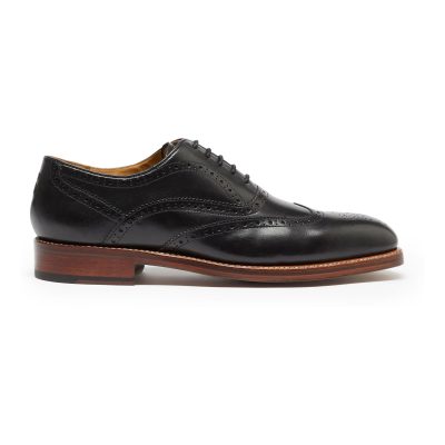 Fortune889| Sweeney Aldeburgh Black Calf Leather Oxford Brogues