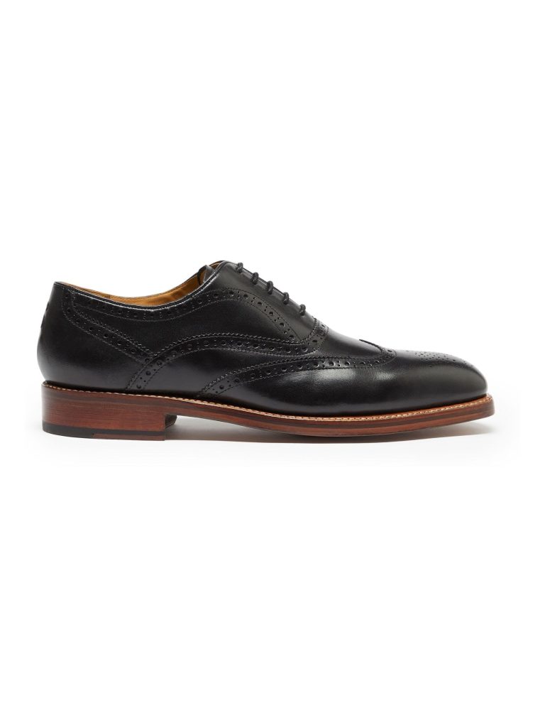 Fortune889| Sweeney Aldeburgh Black Calf Leather Oxford Brogues