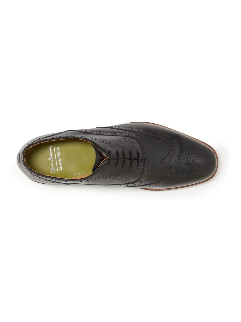 Fortune889| Sweeney Aldeburgh Black Calf Leather Oxford Brogues - Image 4