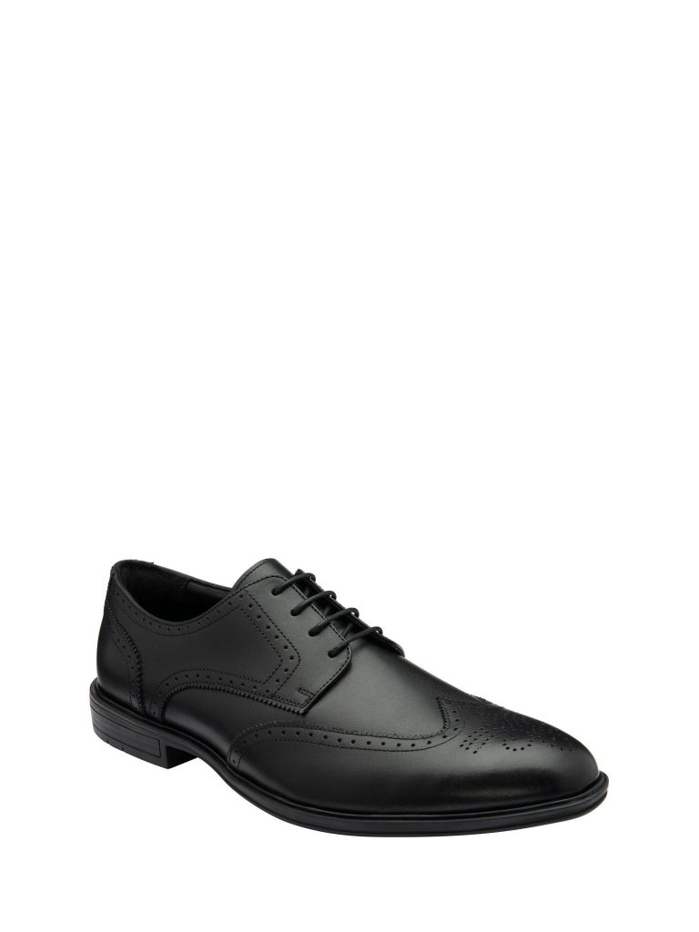 Fortune909| Black Brogues Lace-Up Shoes