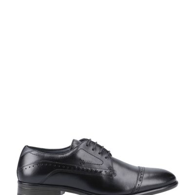 Fortune906| Black Black Leather Ralph Oxford Shoes