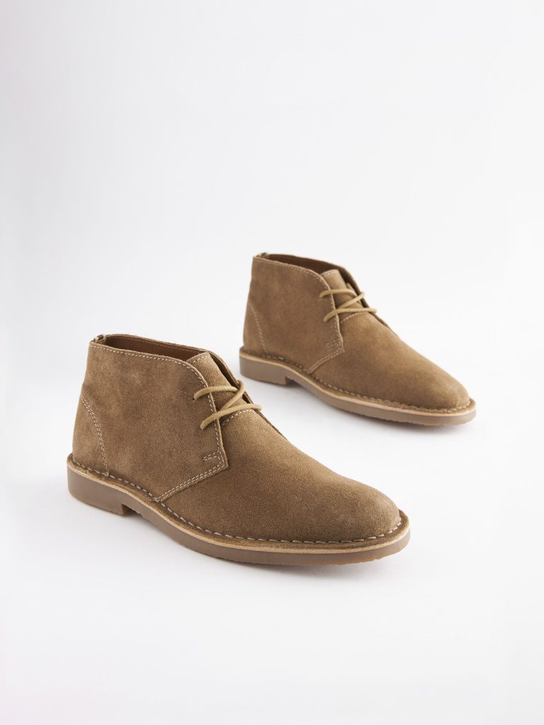 Fortune915| Brown Light Suede Desert Boots