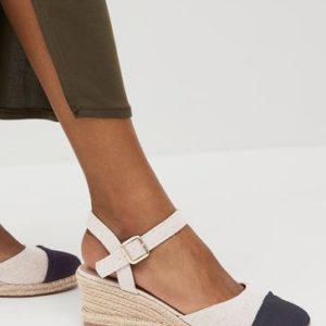 Fortune886| Neutral Toe Cap Closed Toe Wedges