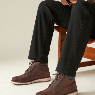 Fortune925| Brown Leather Sports Boots