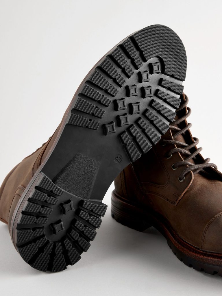 Fortune920| Brown Leather Toe Cap Boots - Image 4