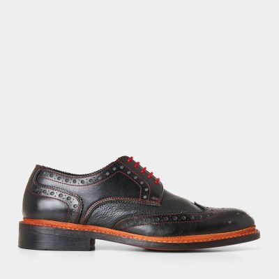 Fortune901| Browns Black Hand Lasted Leather Brogue