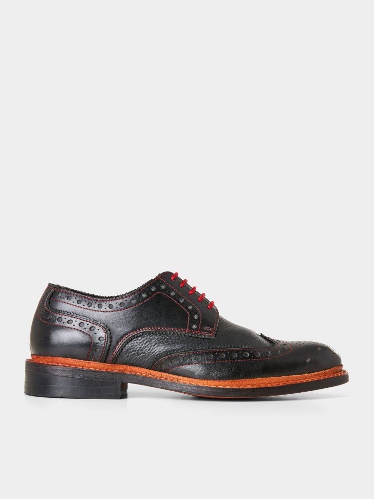 Fortune901| Browns Black Hand Lasted Leather Brogue