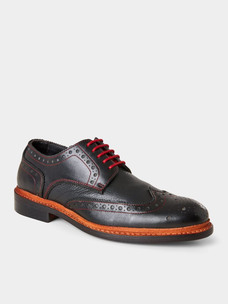 Fortune901| Browns Black Hand Lasted Leather Brogue - Image 2
