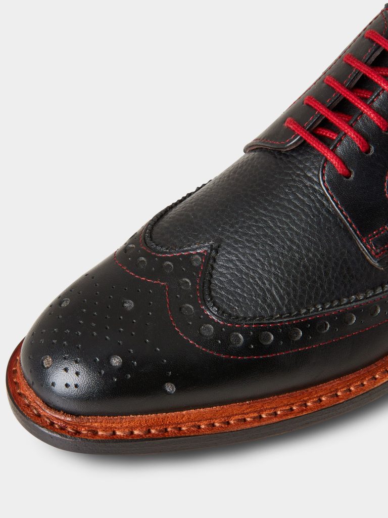 Fortune901| Browns Black Hand Lasted Leather Brogue - Image 4