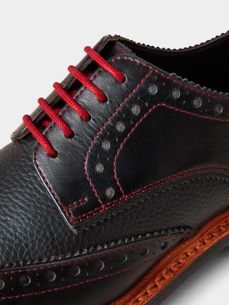 Fortune901| Browns Black Hand Lasted Leather Brogue - Image 5